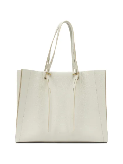 MINOBOSSI cut-out leather tote bag Neutrals PROMISEPAULETTELATTE