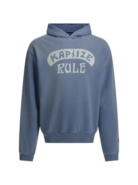 KAPITAL graphic hooded sweater Blue K2511LC161