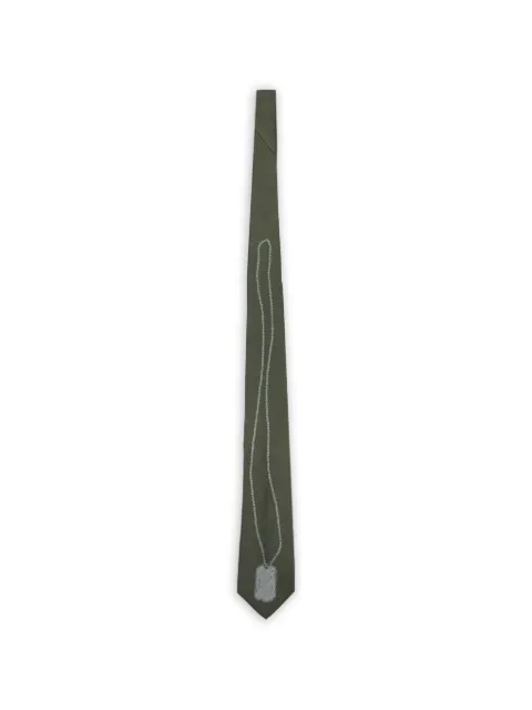KAPITAL dog-tag tie Green K2509XG527KHAKI