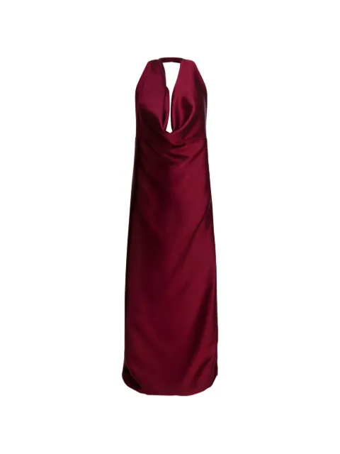 Semper flared maxi dress Red 161514331BURG