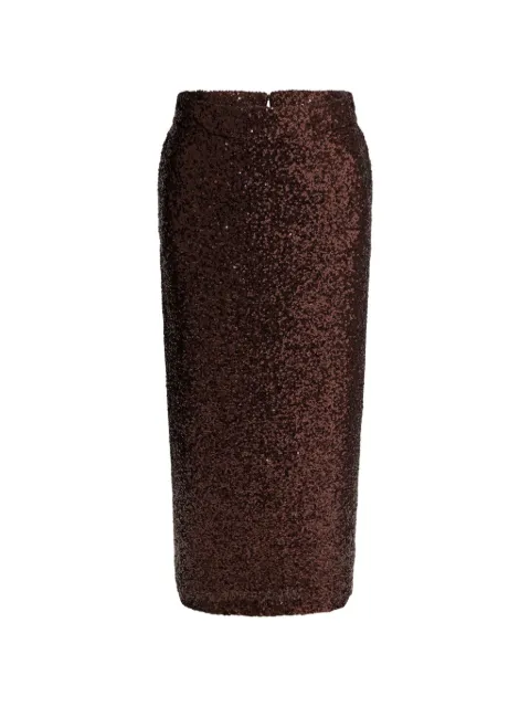 Semper sequin midi skirt Brown 45204336CAFFE