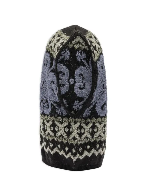 KAPITAL patterned balaclava Black K2511XH554LIGHTPURPLE