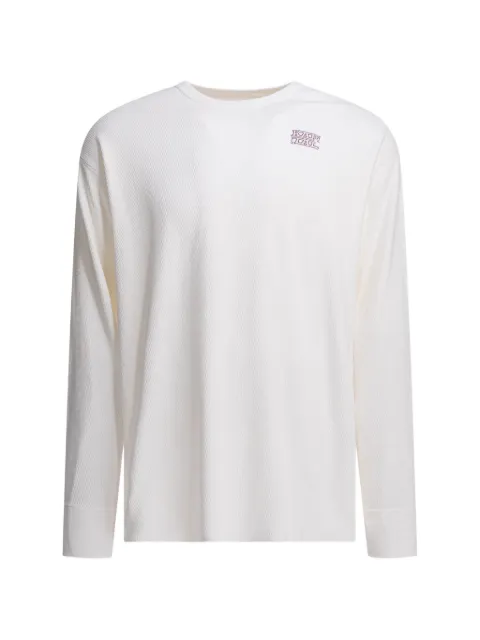 KAPITAL textured long-sleeve T-shirt Neutrals EK1824LCWHITE