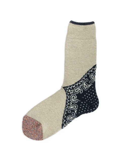KAPITAL patterned socks Neutrals EK553XSC