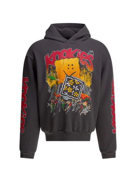 KAPITAL graphic-print hoodie Grey EK1842LCIB