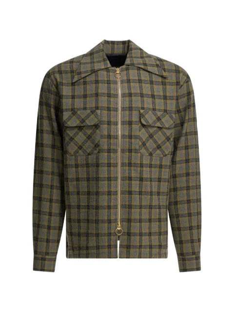 KAPITAL checked overshirt Grey K2511LS174