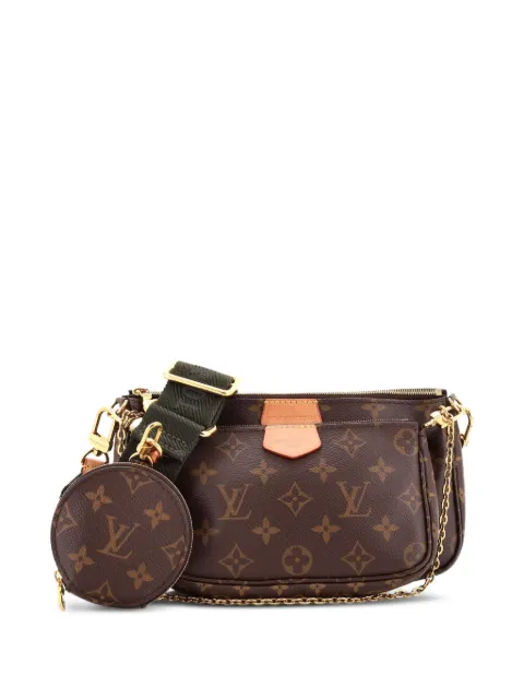 Louis Vuitton Pre-Owned Multi Pochette Accessoires Monogram Canvas crossbody bag Brown D45H74FAHLW7YXS7