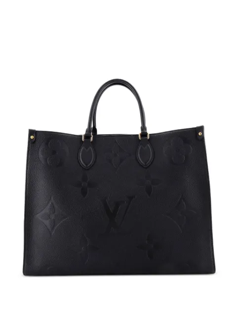 Louis Vuitton Pre-Owned OnTheGo Monogram Empreinte Giant GM tote bag Black HPZMPO5JFUU7U5C6