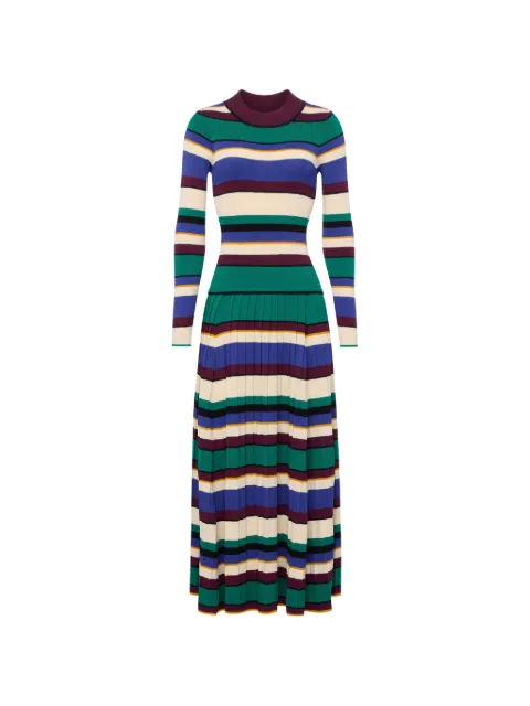 Simon Miller Sandrine striped knitted maxi dress Green W45996101