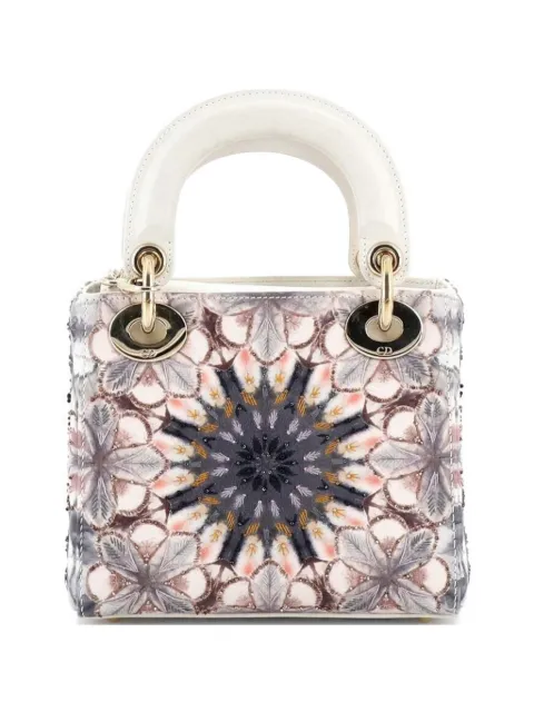 Christian Dior Pre-Owned Lady Dior Chain Bag Embroidered Calfskin Mini satchel Multicolour 5TW525HYDM45DA16