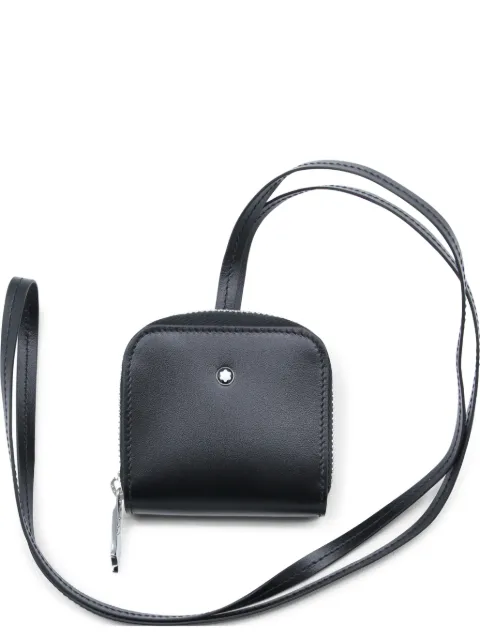Montblanc lanyard zip cardholder Black 220443