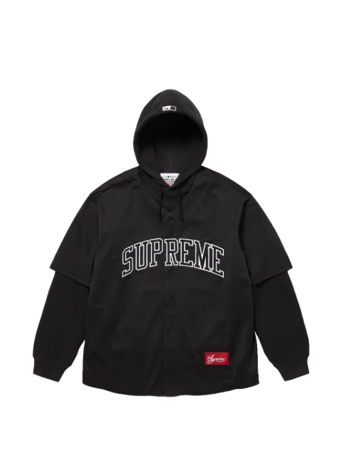 Supreme x Chicago White Sox logo-detail hoodie Black SU26948