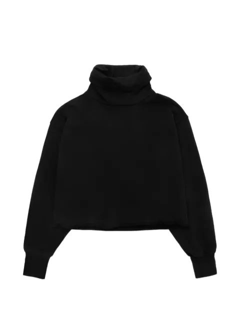 Les Tien roll-neck cropped sweater Black WCF1064