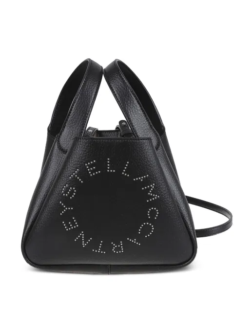 Stella McCartney logo double top handle crossbody bag Black 7B0081WP0563