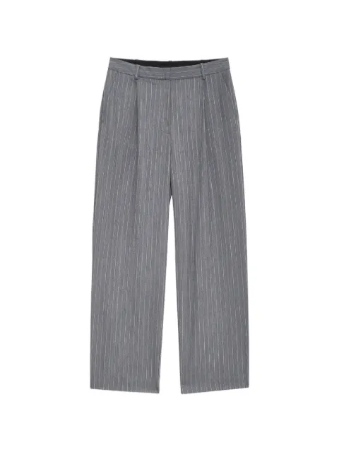 ANINE BING pinstripe-pattern trousers Grey A0312193
