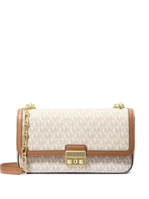 Michael Kors tribeca large signature logo shoulder bag Neutrals 30R5G2RL7B