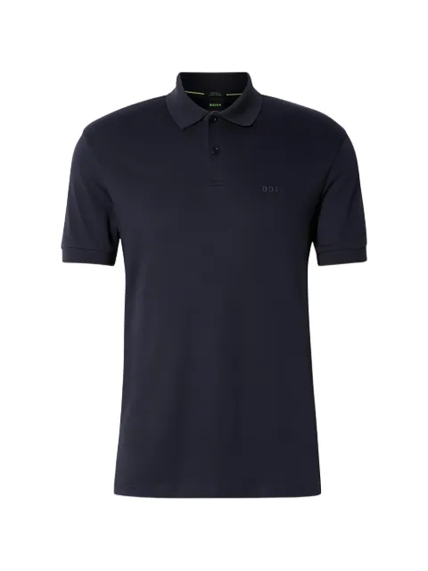 BOSS logo-detail polo shirt Blue 50555153