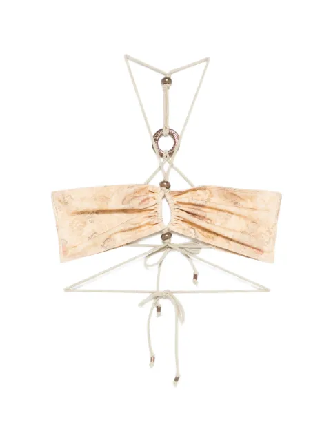 ISABEL MARANT Analia ring strap bikini top Neutrals SG0031FAD2P01I