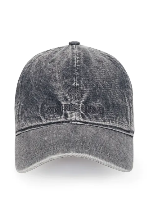 ANINE BING Jeremy logo-embroidered baseball cap Grey A1211968