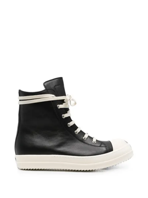 Rick Owens high-top lace-up sneakers Black RU02F4890LVS