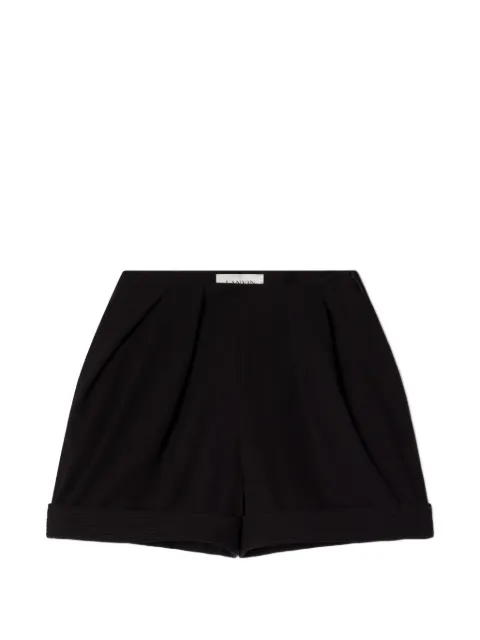Lanvin zip pleated tailored shorts Black RWTR00545065E2610