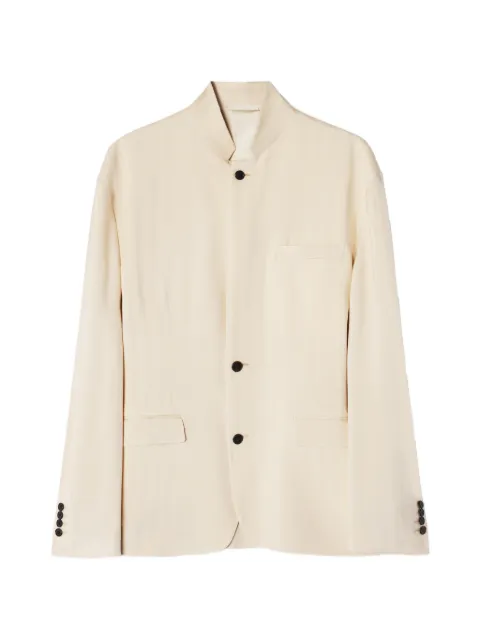 Lanvin button-fastening blazer Neutrals RMJA00536302E26