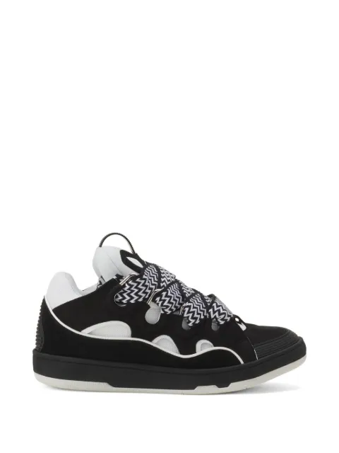 Lanvin zigzag lace-up sneakers Black FUSKDK12BICOE25