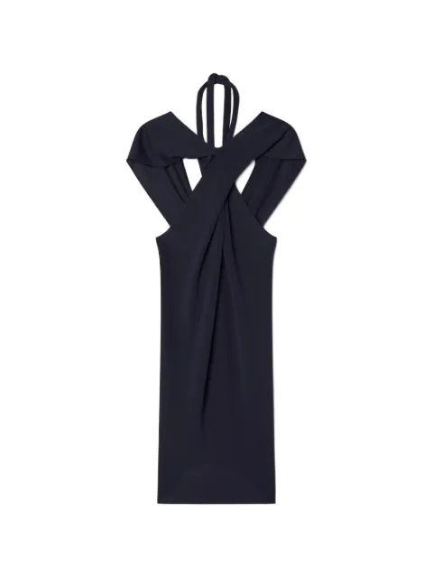 Lanvin twisted halterneck mini dress Blue RWTO0019K088E26