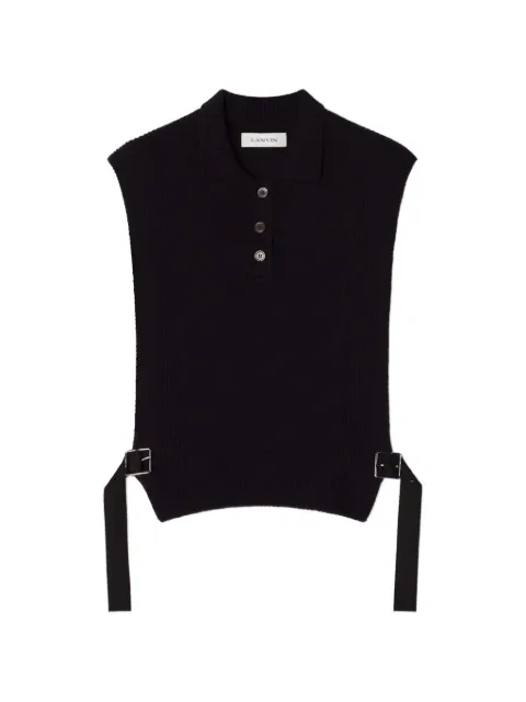 Lanvin side-buckle vest Blue RWPO0063K113E26