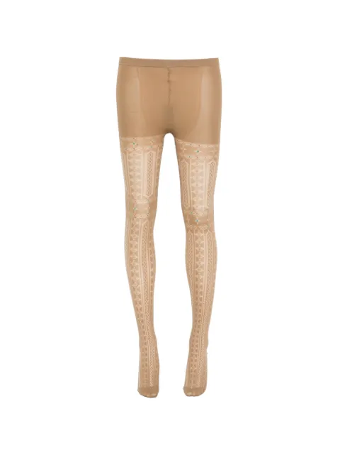 Issey Miyake Pre-Owned 2010s patterned tights Neutrals IM180AKK