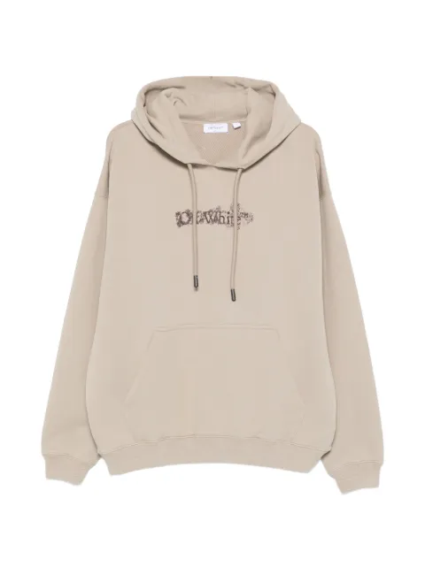 Off-White floral embroidery hoodie Grey 44MBB085S26F00