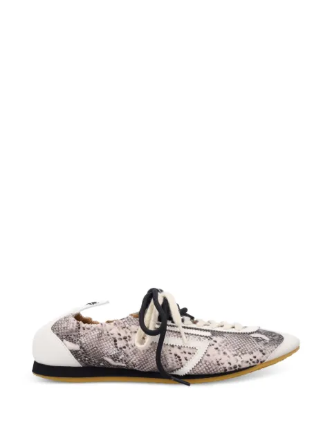 Puraai snakeskin lion sneakers Neutrals PU801L