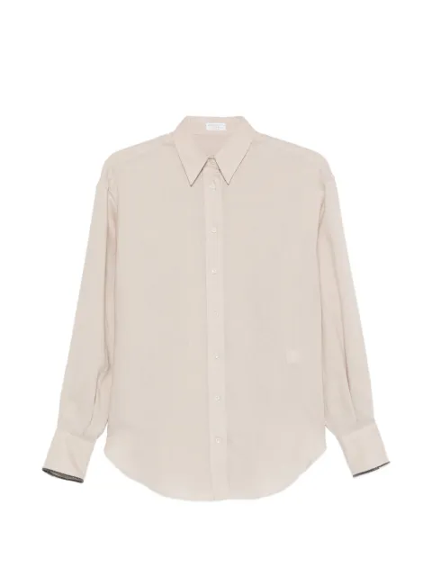 Brunello Cucinelli cuffed shirt Neutrals MA698MQ906C4664