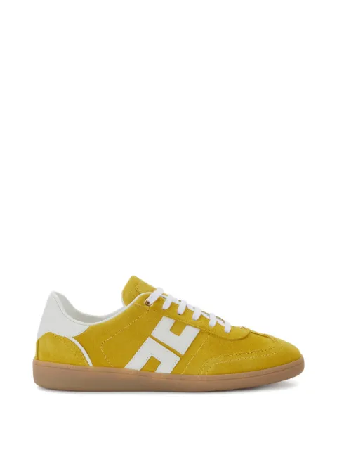 Elisabetta Franchi logo-detail leather sneakers Yellow SA61G61E2