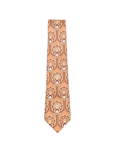 Drôle De Monsieur Tapisserie patterned tie Brown JTI002SE021OPI