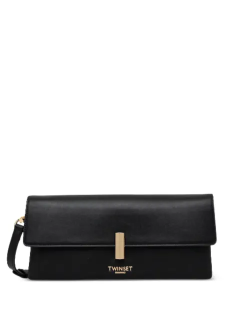 TWINSET logo-detail shoulder bag Black 261TB70150006