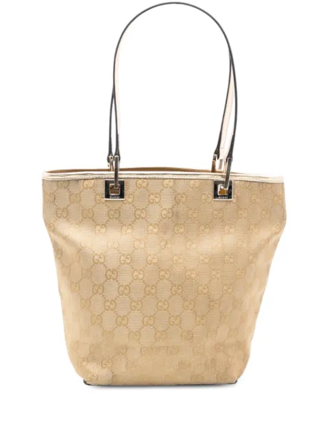Gucci Pre-Owned 2000-2015 GG Canvas tote bag Gold 76C38Y4OT8KE56CA