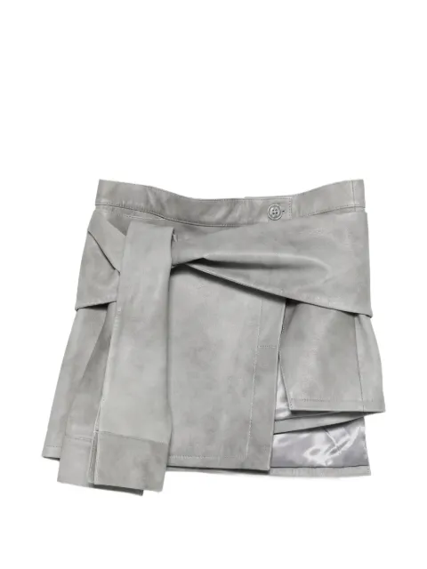 Manokhi Alya tie-waist mini skirt Grey MANO679