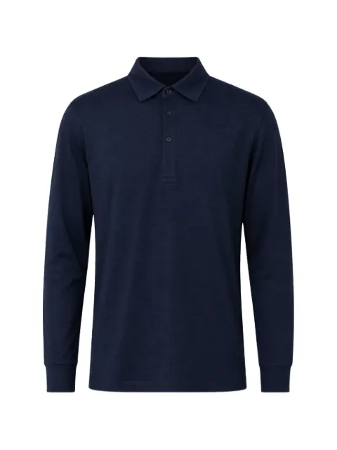 Brunello Cucinelli long-sleeve polo shirt Blue MR8273914C006