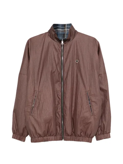 MARBELL reversible zip jacket Brown BSS1011