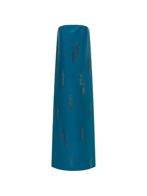Rami Al Ali embellished-cape jumpsuit Blue RAAAW23249119