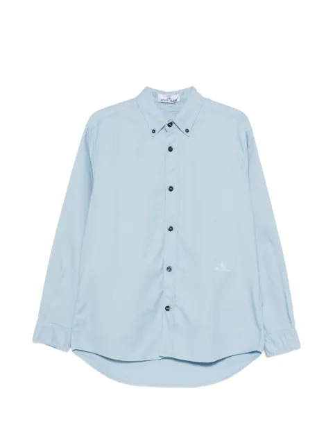 Stone Island 1100004 organic cotton Oxford shirt Blue L1S151100004S0315