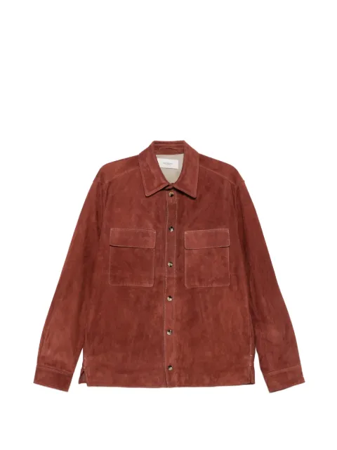 Agnona pocket leather jacket Brown PS11U1YU8101