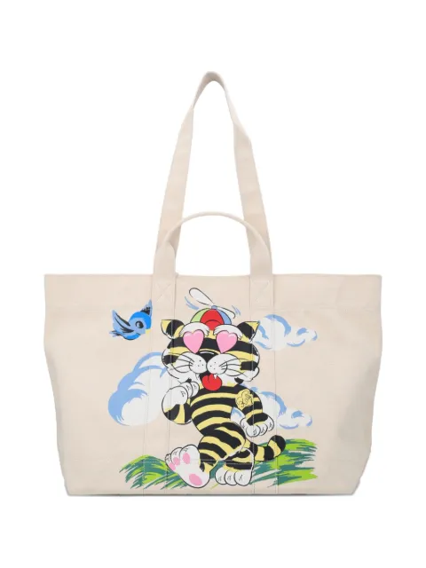 Kenzo graphic-print tote bag Neutrals FG58SA911F39