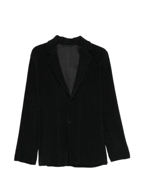 Homme Plissé Issey Miyake pleated button blazer Black HP66JD501