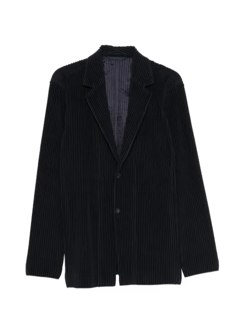 Homme Plissé Issey Miyake pleated blazer Blue HP66JD501
