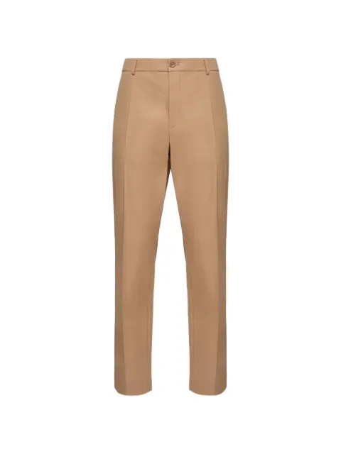 Moncler pressed-crease tailored trousers Brown L10912A0002154ARP