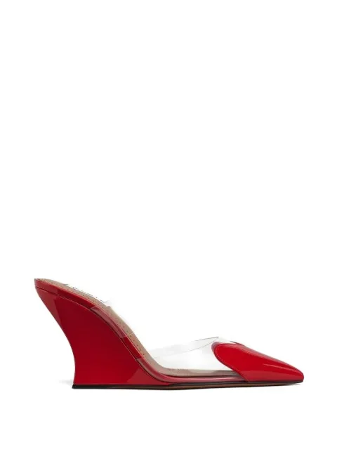 Alaïa Le Coeur wedge mules Red AA3M3005CK150