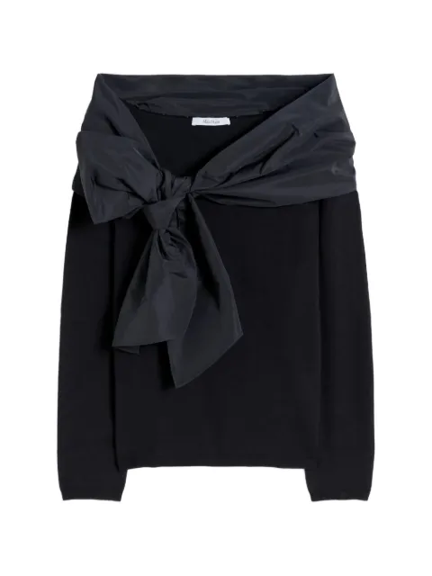 Max Mara bow sweater Black 2611361081600