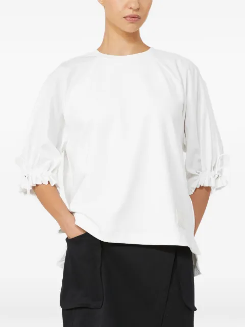 Max Mara drawstring-detail T-shirt White 2611941072600